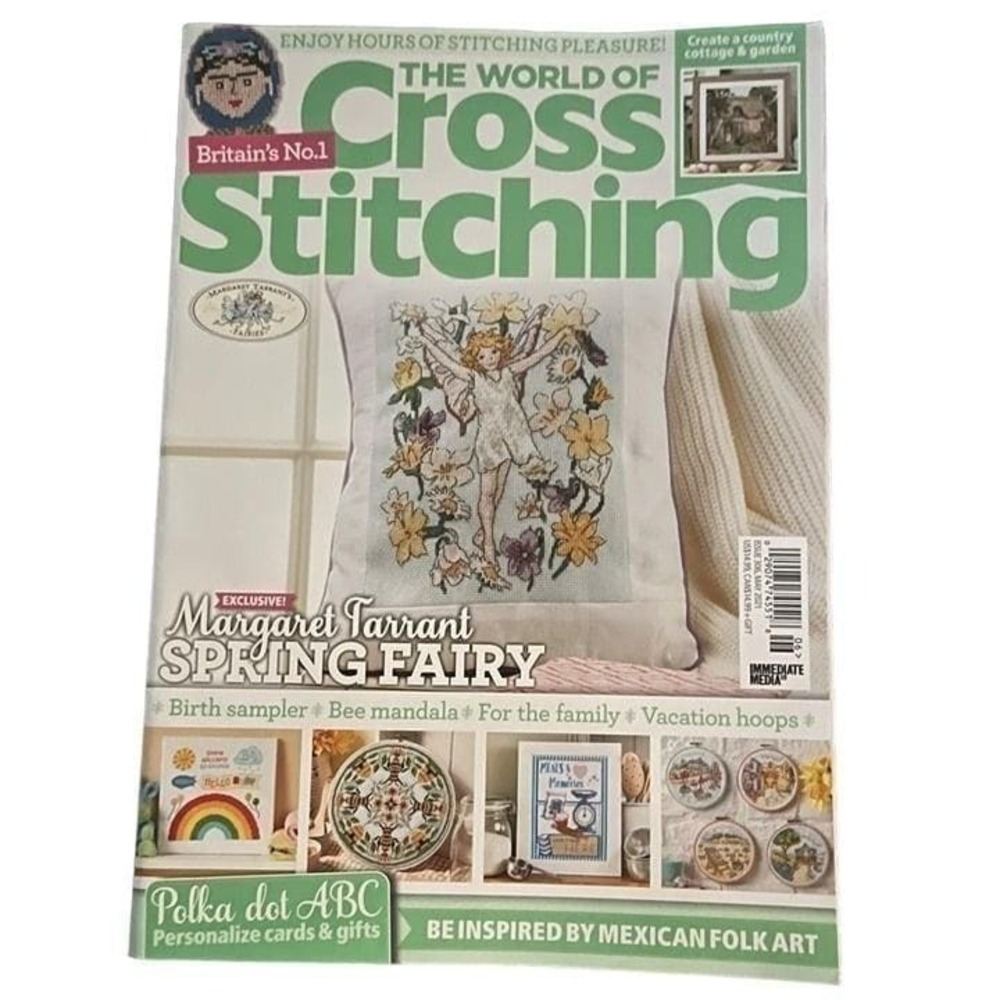The World of‎ Cross Stitching Magazine ONLY issue 306 May 2021 Spring Fairy
